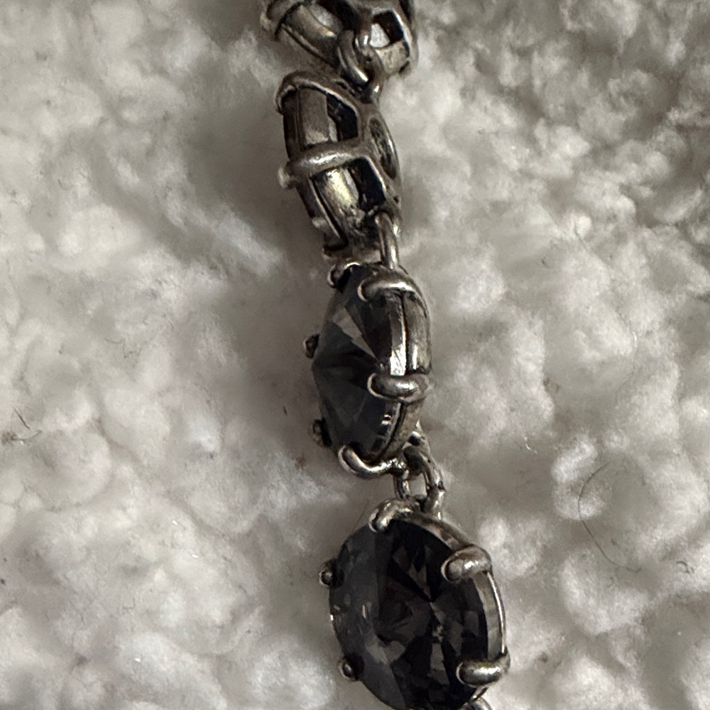 Stella & Dot Silver and Black Crystal Bracelet - Picture 13 of 13